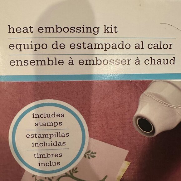 Martha Stewart Heat Embossing Starter Set Ek Success 17 Clear Stamps Powder Pad - Picture 4 of 9
